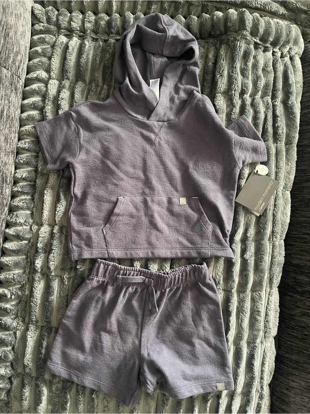 New with tags Modern Moments Gerber navy Top & Shorts Set